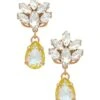 Anton Heunis Omega Clasp Crystal Cluster Earrings