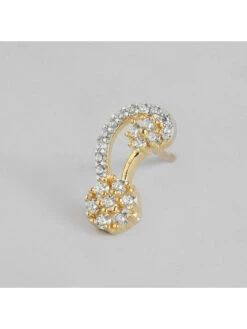 Laida Gold-Plated Premium Ad-Studded Pendant & Balck Beaded Mangalsutra With Earrings -Gemischtwarenladen Für Damenmode 00f7cbdTMNM20954 5