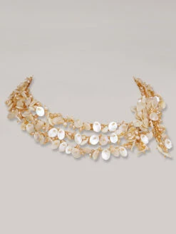 House Of D'oro House Of D’oro Oleander Asymmetrical Shell Stone Necklace Set -Gemischtwarenladen Für Damenmode 01aa88cCK 160 01WHITE 3