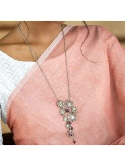 Shaya By CaratLane Oxidized Rise Above Prejudice Necklace In 925 Silver