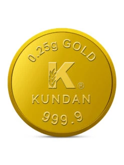 Kundan 0.25g Gold Coin 24K (999.9)