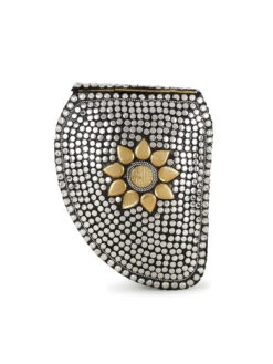 Anekaant Cask Silver & Gold Metal Embellished Clutch -Gemischtwarenladen Für Damenmode 07e74e1ADCL3053A 3