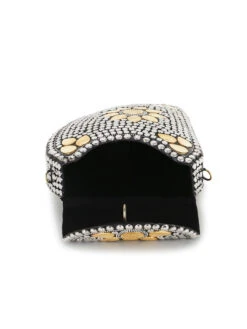 Anekaant Cask Silver & Gold Metal Embellished Clutch -Gemischtwarenladen Für Damenmode 07e74e1ADCL3053A 4