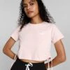Puma Drawstring Fashion Women Pink T-Shirt -Gemischtwarenladen Für Damenmode 0da220b67690966 1