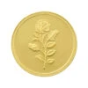 Bangalore Refinery 1 Gram 24Kt 999 Purity Yellow Gold Rose Coin -Gemischtwarenladen Für Damenmode 0daa203F BR13 1