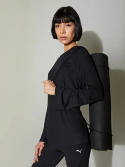 Gemischtwarenladen Für Damenmode 25 Puma Maternity Studio Bell Sleeve Top Women Black T-shirt