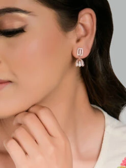 GIVA Sterling Silver Rose Gold Dome Of Charm Jhumki For Girls And Womens -Gemischtwarenladen Für Damenmode 11a42deNYGIV GIVAX00001194 2