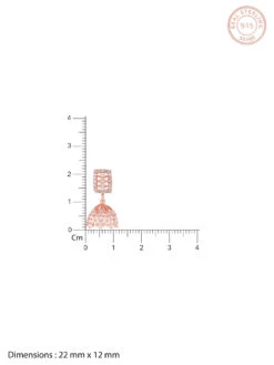 GIVA Sterling Silver Rose Gold Dome Of Charm Jhumki For Girls And Womens -Gemischtwarenladen Für Damenmode 11a42deNYGIV GIVAX00001194 4