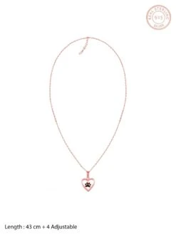 GIVA Sterling Silver Rose Gold Hearty Paws Pendant With Link Chain For Women And Girls 13 GIVA Sterling Silver Rose Gold Hearty Paws Pendant With Link Chain For Women And Girls -Gemischtwarenladen Für Damenmode 11a42deNYGIV GIVAX00001348 6