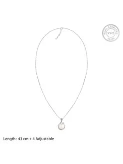 GIVA Sterling Silver Hook Pearl Pendant With Link Chain For Womens And Girls -Gemischtwarenladen Für Damenmode 11a42deNYGIV GIVAX00001775 5