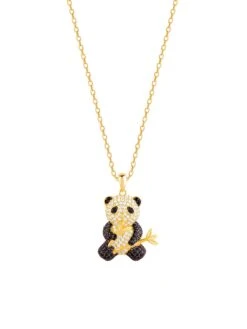 GIVA Sterling Silver Golden Innocent Panda Pendant With Link Chain For Womens And Girls -Gemischtwarenladen Für Damenmode 11a42deNYGIV GIVAX00002733 3