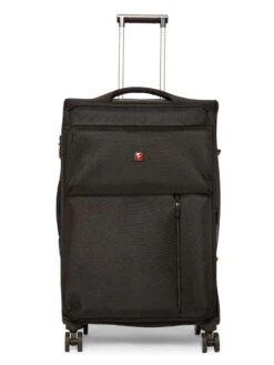Swiss Brand LOCARNO Black Color Polyester Material Soft 28" Large Trolley
