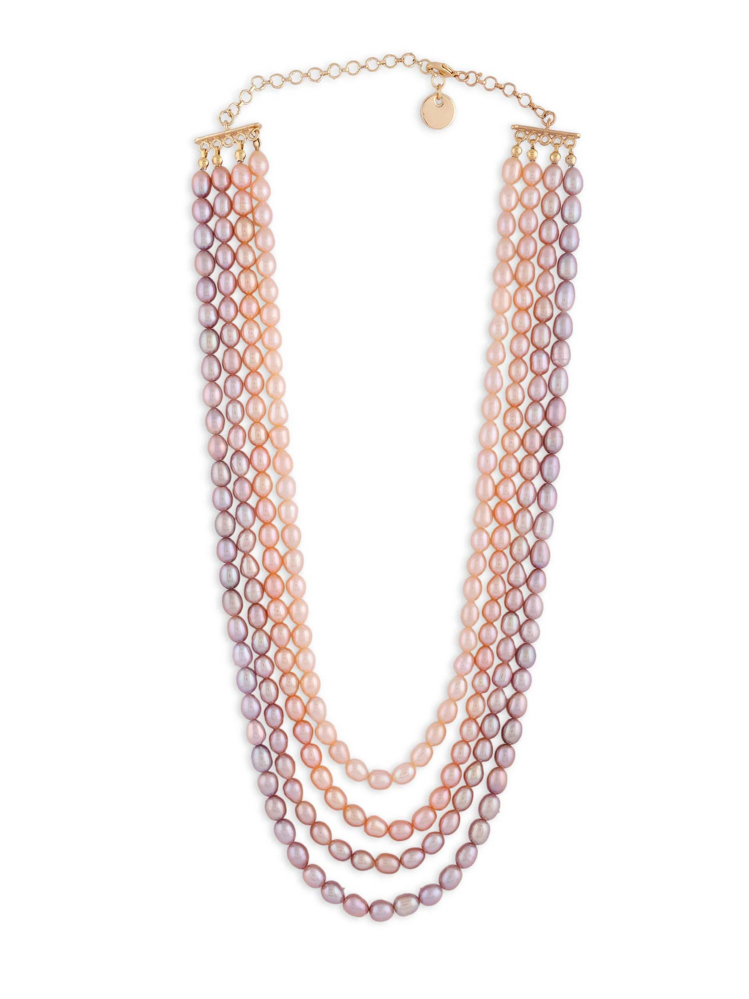 Zaveri Pearls Multicolor Natural Freshwater 6.5-7.5 Mm Rice Pearls Necklace-ZPFK13979 5 Zaveri Pearls Multicolor Natural Freshwater 6.5-7.5 Mm Rice Pearls Necklace-ZPFK13979 – Bild 3