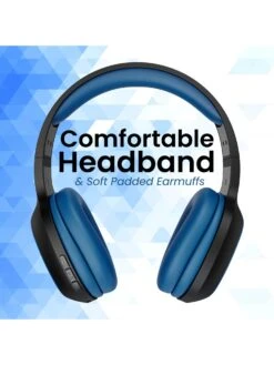 PTron Soundster Lite BT5.0 Wireless Headphones With Deep Bass & 12Hrs Playtime (Blue & Black) -Gemischtwarenladen Für Damenmode 140317952 4 8c8e587e