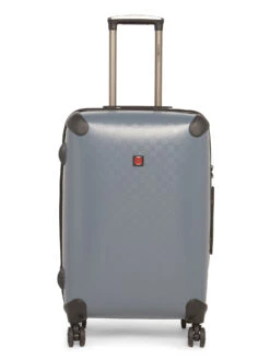 Swiss Brand AUBONNE Dark Grey Color Polypropylene Material Hard 24" Medium Trolley