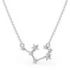 Candere By Kalyan Jewellers 14Kt White Gold And Diamond Sagittarius Zodiac Necklace
