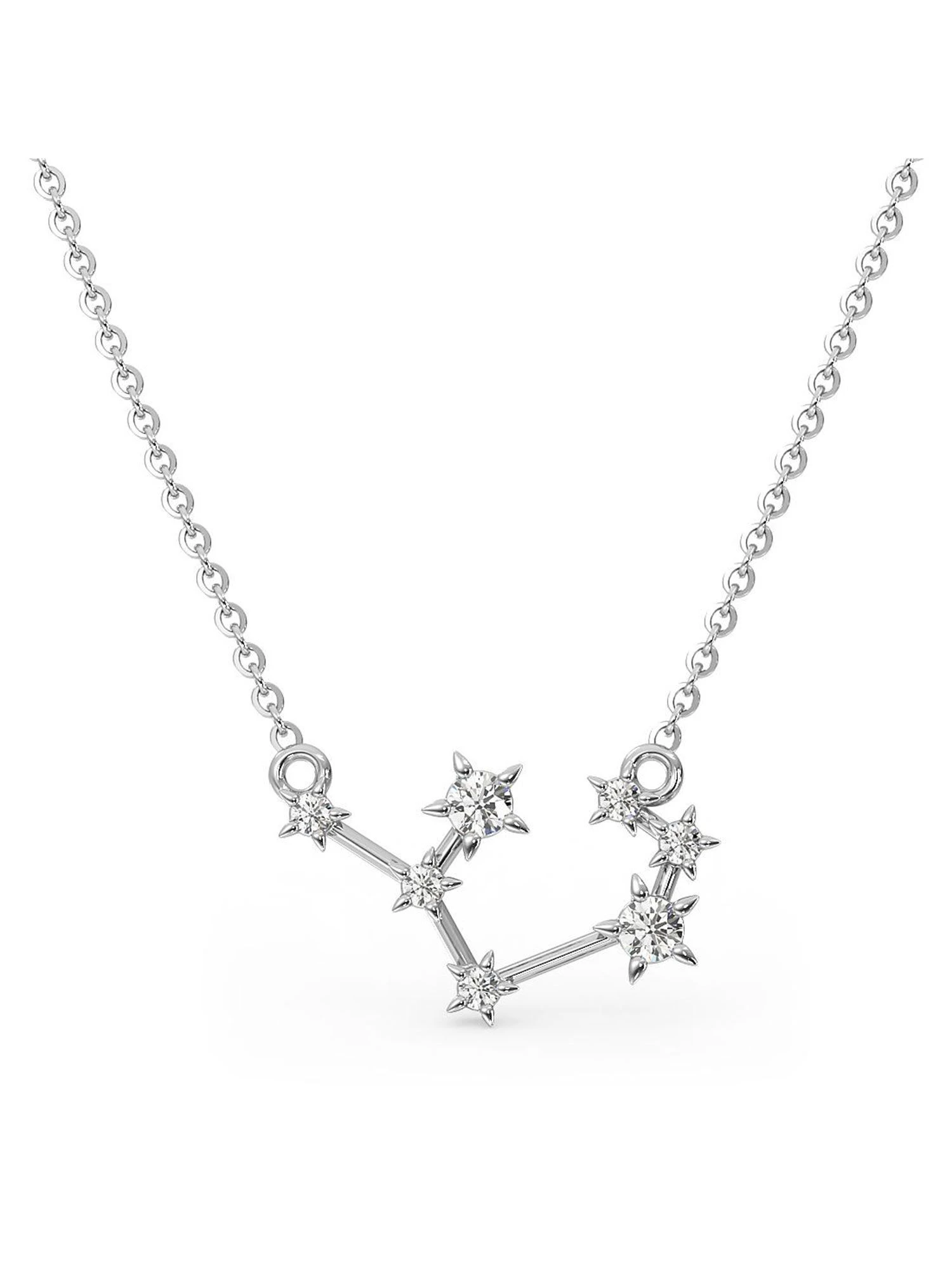 Candere By Kalyan Jewellers 14Kt White Gold And Diamond Sagittarius Zodiac Necklace 3 Candere By Kalyan Jewellers 14Kt White Gold And Diamond Sagittarius Zodiac Necklace