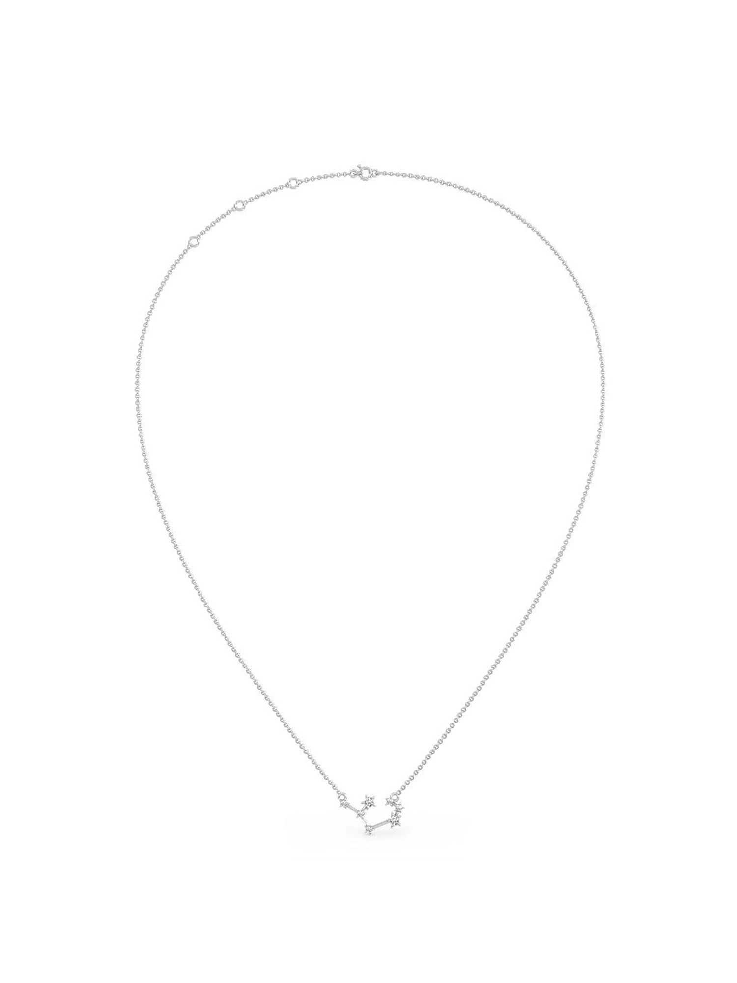 Candere By Kalyan Jewellers 14Kt White Gold And Diamond Sagittarius Zodiac Necklace 4 Candere By Kalyan Jewellers 14Kt White Gold And Diamond Sagittarius Zodiac Necklace – Bild 2