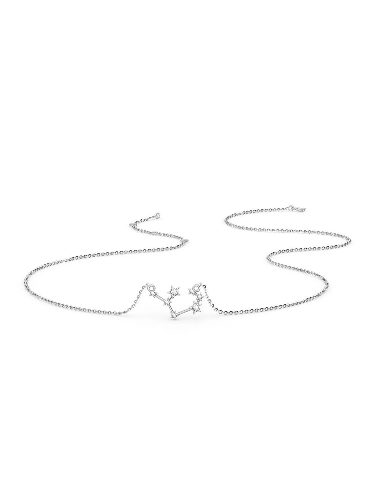 Candere By Kalyan Jewellers 14Kt White Gold And Diamond Sagittarius Zodiac Necklace 7 Candere By Kalyan Jewellers 14Kt White Gold And Diamond Sagittarius Zodiac Necklace – Bild 5