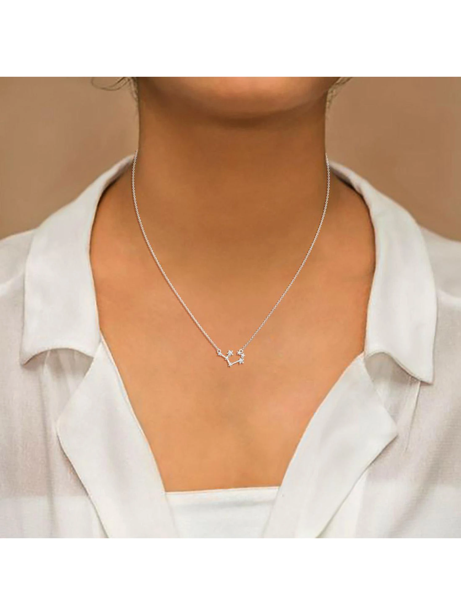 Candere By Kalyan Jewellers 14Kt White Gold And Diamond Sagittarius Zodiac Necklace 8 Candere By Kalyan Jewellers 14Kt White Gold And Diamond Sagittarius Zodiac Necklace – Bild 6