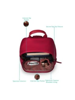 Caprese Cindy Backpack Small E Bright - Red -Gemischtwarenladen Für Damenmode 1c737e7BPCINSMBRD 4