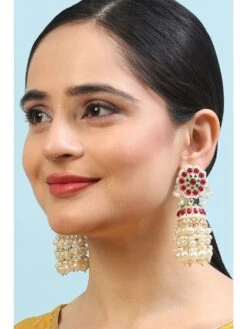 Biba Red Green Brass Earrings -Gemischtwarenladen Für Damenmode 1ee181fBACWVCCERG00001SS23REDGRN 4