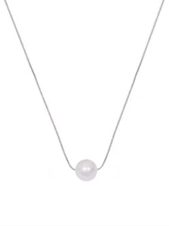 GIVA Moonlight Pearl Pendant With Sterling Silver Chain