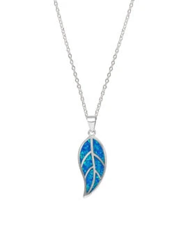 GIVA 925 Sterling Silver Mystic Blue Leaf Pendant With Link Chain For Women 11 GIVA 925 Sterling Silver Mystic Blue Leaf Pendant With Link Chain For Women -Gemischtwarenladen Für Damenmode 1ff9540NYGIV NYFINDJW00392 3