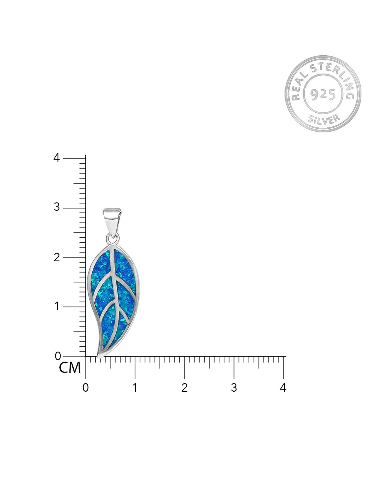 GIVA 925 Sterling Silver Mystic Blue Leaf Pendant With Link Chain For Women 7 GIVA 925 Sterling Silver Mystic Blue Leaf Pendant With Link Chain For Women – Bild 5
