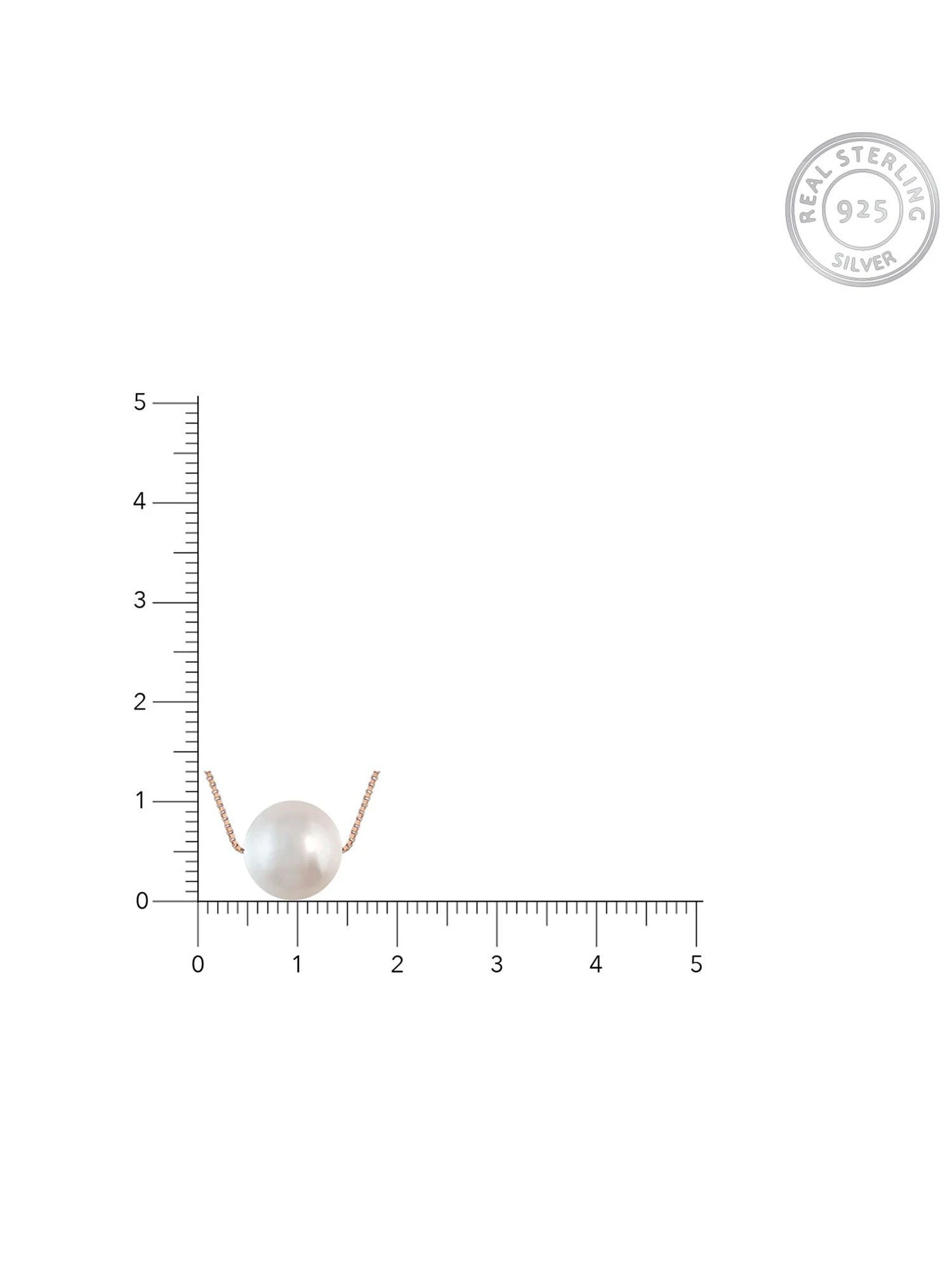 GIVA 925 Sterling Rose Gold White Pearl Necklace With Link Chain For Women 6 GIVA 925 Sterling Rose Gold White Pearl Necklace With Link Chain For Women – Bild 4