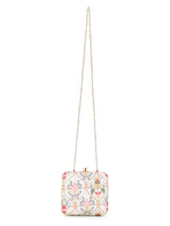 Anekaant Vista Off White & Pastel Multi Faux Silk Damask Embroidered Clutch -Gemischtwarenladen Für Damenmode 200b4e1ADCL1094A 5