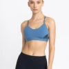 Adidas Ls Brand Bra Printed Blue Training Bra