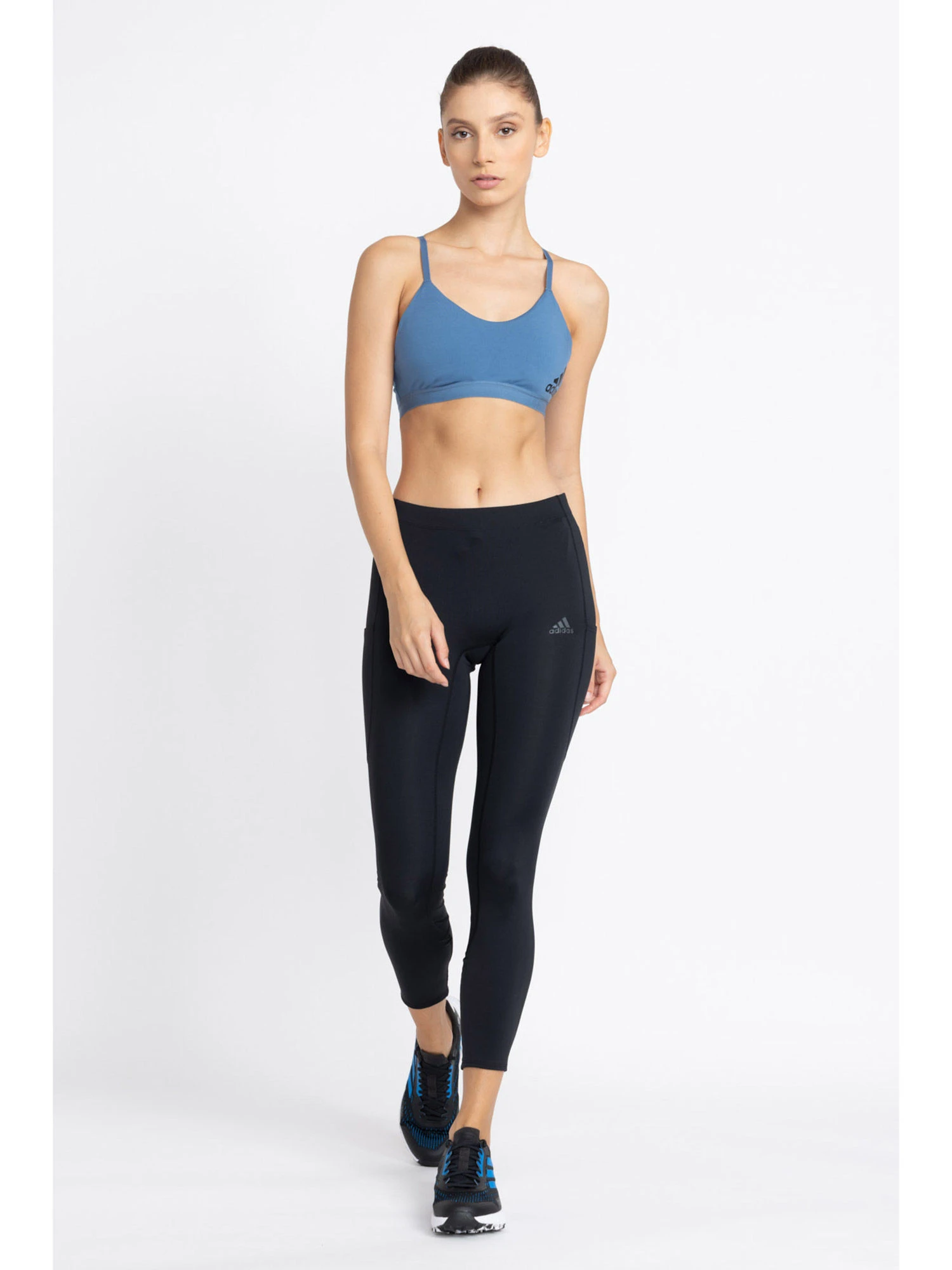 Adidas Ls Brand Bra Printed Blue Training Bra 4 Adidas Ls Brand Bra Printed Blue Training Bra – Bild 2