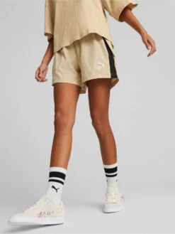 Gemischtwarenladen Für Damenmode 21 Puma T7 Trend 7etter Printed Aop Womens Beige Shorts