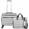 Assembly Luggage & Travel Cabin Trolley With Office Laptop Bag Combo|USB Charging Port|Grey -Gemischtwarenladen Für Damenmode 2406745MNYFASBY000026 1