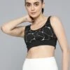 Alcis Women Black Printed 360 Degree Support Rapid Dry Sports Bra -Gemischtwarenladen Für Damenmode 276f74bAAWBRADM00016602 1