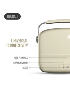 Saregama Carvaan Bengali - Music Player With 5000 Preloaded Songs, Bluetooth/FM/AUX(Porcelain White) -Gemischtwarenladen Für Damenmode 2a6bb3cNYKF NYFSRGM000038 3