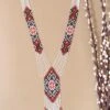 Crunchy Fashion Tribal White And Multicolor Boho Beaded Necklace Set -Gemischtwarenladen Für Damenmode 2c5394eCFN0920 1