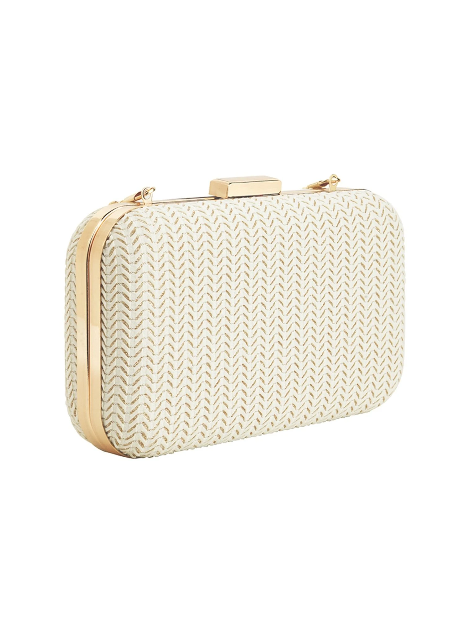 Accessorize London Womens Ivory Alicia Evening Party Hardcase Clutch 5 Accessorize London Womens Ivory Alicia Evening Party Hardcase Clutch – Bild 3