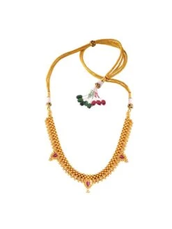 PC CHANDRA JEWELLERS 22KT 916 Yellow Gold Tushi Necklace - 4.78 Grams