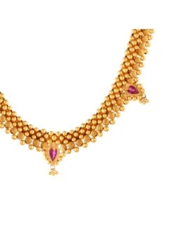 PC CHANDRA JEWELLERS 22KT 916 Yellow Gold Tushi Necklace - 4.78 Grams -Gemischtwarenladen Für Damenmode 310e30e22KTHUSIT33 3