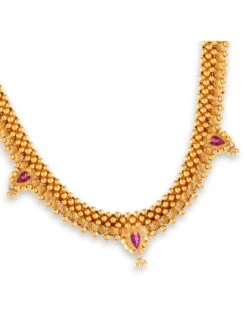 PC CHANDRA JEWELLERS 22KT 916 Yellow Gold Tushi Necklace - 4.78 Grams -Gemischtwarenladen Für Damenmode 310e30e22KTHUSIT33 4