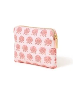 Accessorize London Womens Faux Leather Pink Shell Printed Coin Pouch -Gemischtwarenladen Für Damenmode 314e103MA68900970001 3