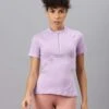 Fitkin Women Lavender High Neck Short Sleeves T-Shirt 1 Fitkin Women Lavender High Neck Short Sleeves T-Shirt -Gemischtwarenladen Für Damenmode 3309852T292 1