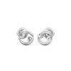 Candere By Kalyan Jewellers 18K White Gold Cancer Stud Earring For Women
