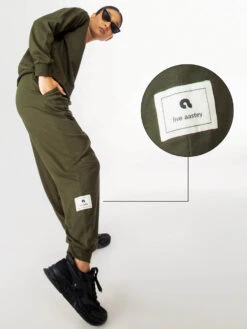 Aastey Cosy Comfort Fit Joggers For Women Olive -Gemischtwarenladen Für Damenmode 3728c0fJGG 5
