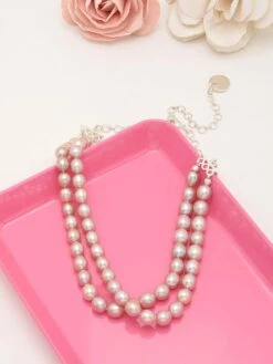 Zaveri Pearls Lavender Freshwater Rice Pearl AAA+ 2 Strands Choker Necklace-ZPFK11462 -Gemischtwarenladen Für Damenmode 38b56ebZA VER00001090 4