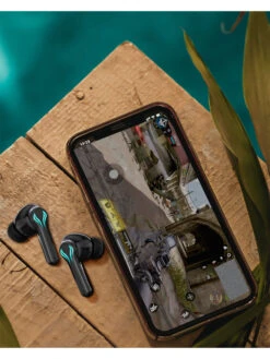 FUR JADEN AirJams GameX Bluetooth 5.2 Wireless Gaming Headphone Wireless Earbuds Earphone - Black -Gemischtwarenladen Für Damenmode 3af0debFurjaden AJ08 Black 8