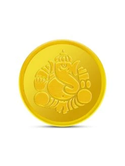 Kundan 4 Gm 22kt (916) Ganesha Gold Coin