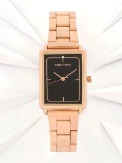 Joker And Witch Joker & Witch Quad Grey Rectangle Dial Rose Gold Metallic Link Strap Analog Womens Watch -Gemischtwarenladen Für Damenmode 3dbe5ebAMWW532 2